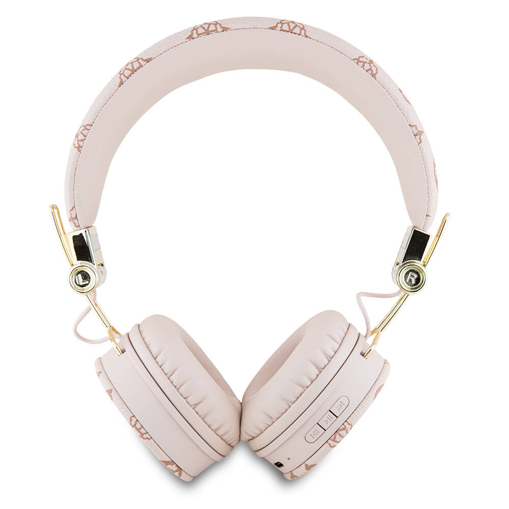 Guess Orjinal Lisanslı PU Desenli Metal El Yazısı Logolu Kulak Üstü Bluetooth Kulaklık - 3 Guess Orjinal Lisanslı PU Desenli Metal El Yazısı Logolu Kulak Üstü Bluetooth Kulaklık - 3